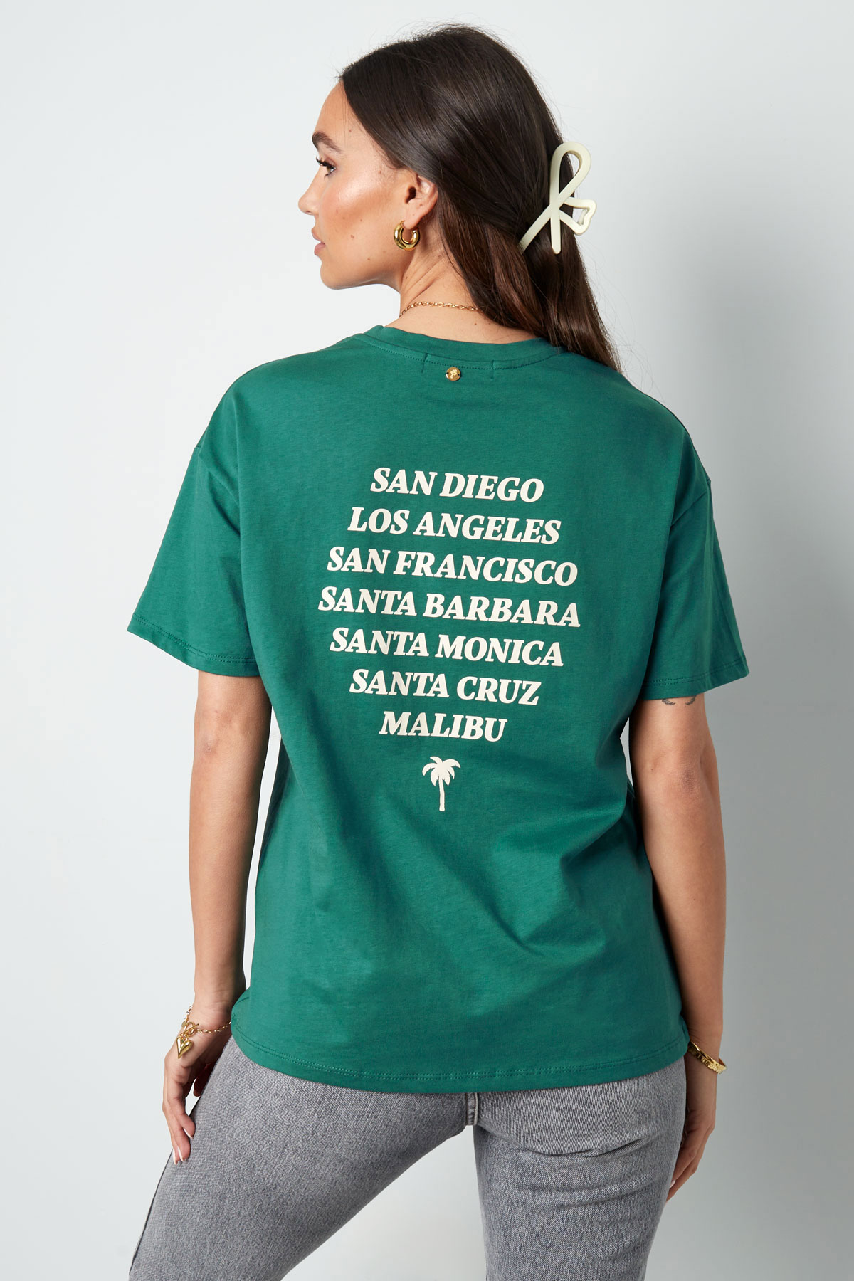 Kaliforniya Tişört - Yeşil h5 Resim7